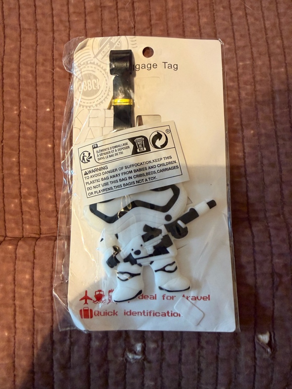 Stormtrooper Luggage Tag - White and Black